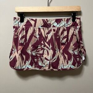 Garnet Hill Purple Floral Multicolor‎ Signature Swim Skirt Womens Size 6